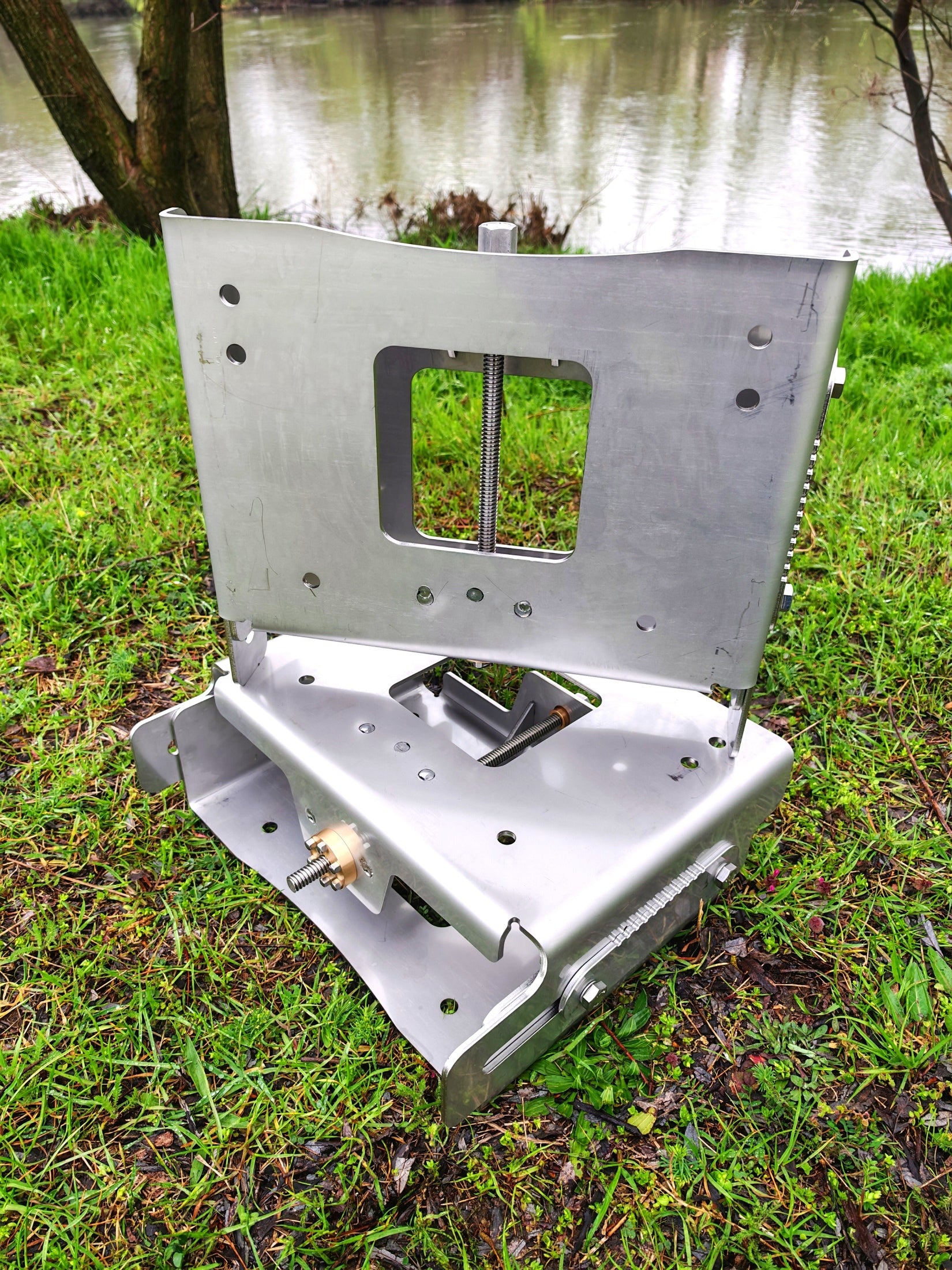 Stainless Steel Manual Outboard Jackplate 100mm 4 inches offset - View 3