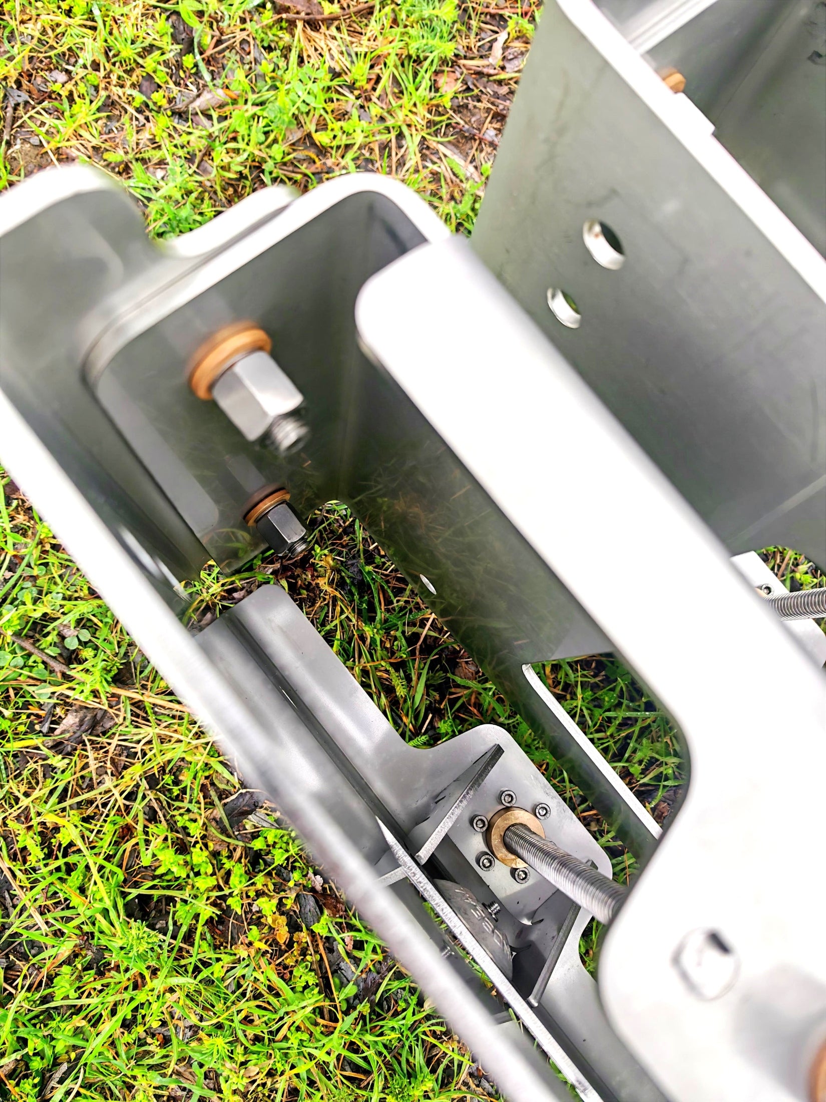 Stainless Steel Manual Outboard Jackplate 100mm 4 inches offset - View 5