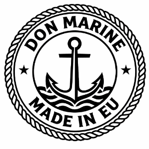 Don Marine logo with anchor and 'Made in EU' text on a white background
